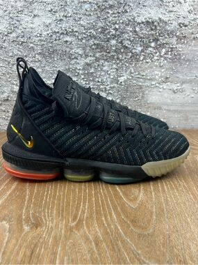 602 Nike LeBron 16  I Promise Multi-Color Black Knit Basketball Shoes 11
